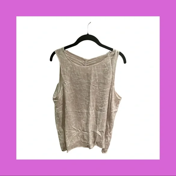 GF Cream & Light Pink Tank Shell - Picture 1 of 4